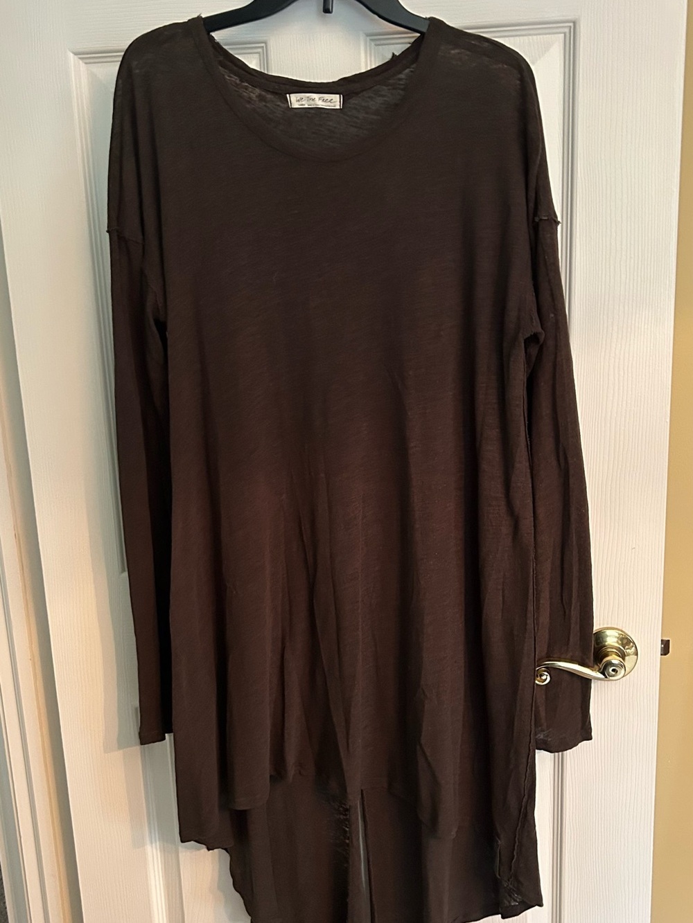We The Free Brown Long-Sleeve Lightweight Tunic